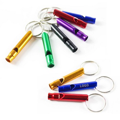 Aluminum Alloy Whistle Key Chain