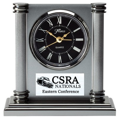 5 3/4" Corporate Clock w/Columns