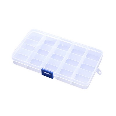 Household multi-compartment transparent storage box