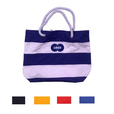 Canvas Tote Bag With Rope Handles