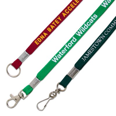 3/8" Eco-Friendly Flat Polyester Lanyard