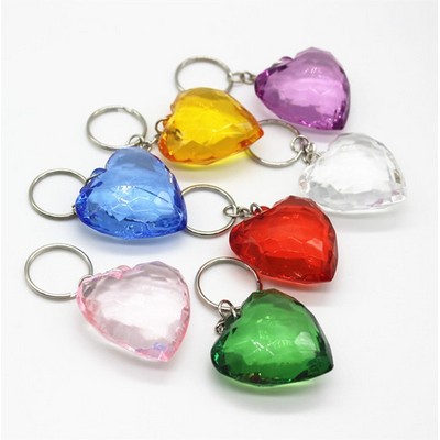 Crystal Heart Key Chain