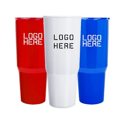 30 oz. Double Wall Acrylic Tumbler with Lid and S/S Straw