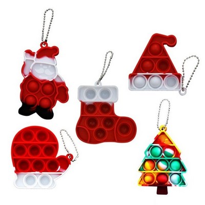 Christmas Series Push Pop Keychain