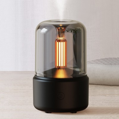 USB oil candle flame style air fragrance diffuser humidifier