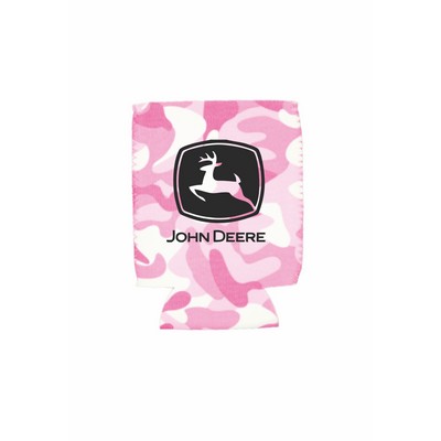 Pink Camo Neoprene Flat Can Cooler