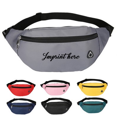 Bright Color Large Nylon Fanny Pack