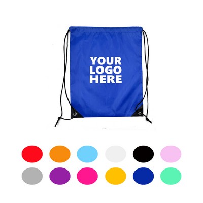 Classic Polyester Sports Drawstring Backpack