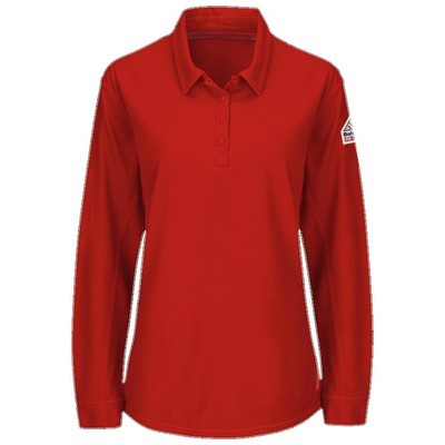 Bulwark™ iQ Series® Comfort Knit Women's Polo w/4 Button Placket - Red