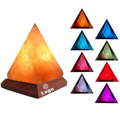 3.5 Inch Pyramid-Shaped Salt Lamp