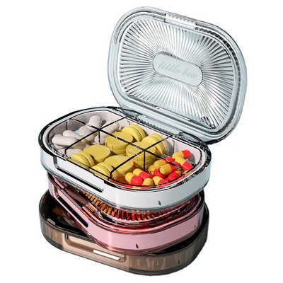 6 Grids Plastic Waterproof Pill Box