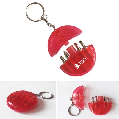 Mini 4-In-1 Screwdriver Tool Set W/Keychain