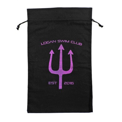 10"x 16" Duplex 100% Cotton Drawstring Bag