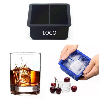 Square 4 Grids Ice Cube Tray