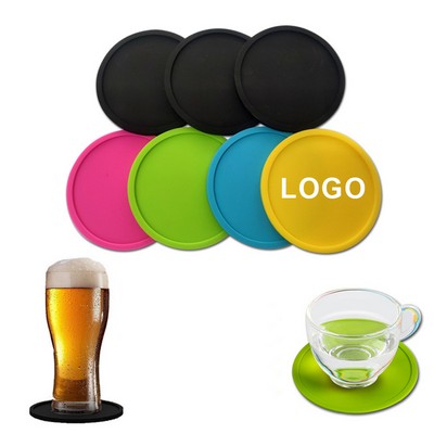 Spot Silicone Round Thickened Coaster