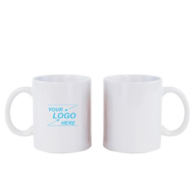 Classic White Ceramic Coffee Mug