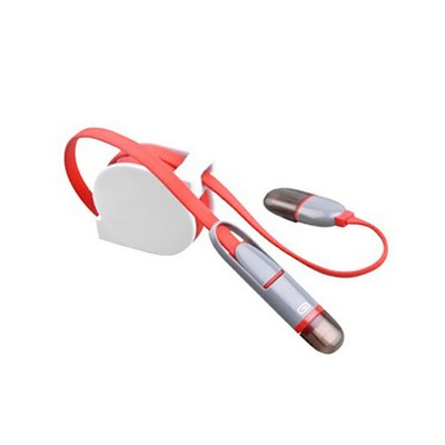 Dual Function Retractable Micro USB Charging Cable