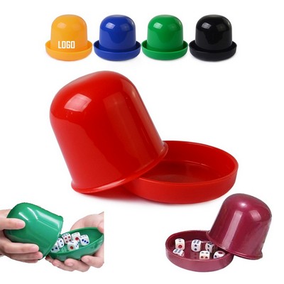 3" Plastic Cylindrical Dice Shaker Cup