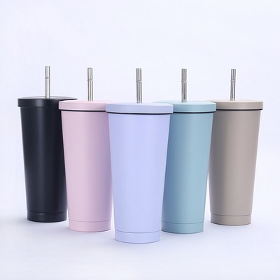 Multi-color Cup With Straw 20OZ