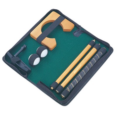 Quality Putter Set in Black Zipper Pouch