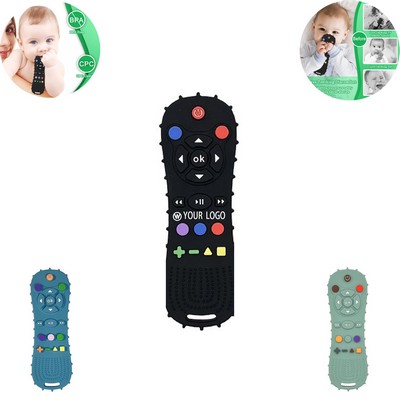 Remote Control Shaped Silicone Baby Teething Apparatus