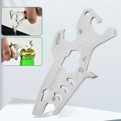 Stainless Steel Shark Shape Pocket Tool Card