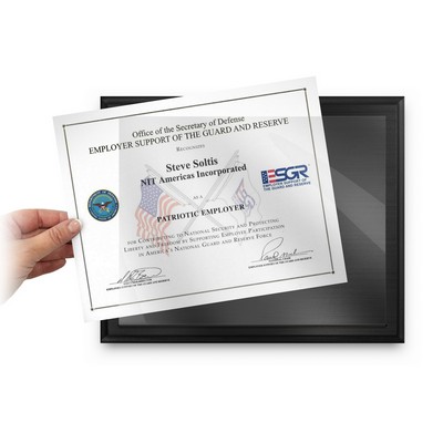 Black Certificate Plaque Holder