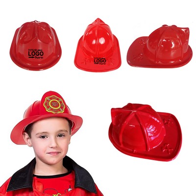 Plastic Kids Firefighter Hat