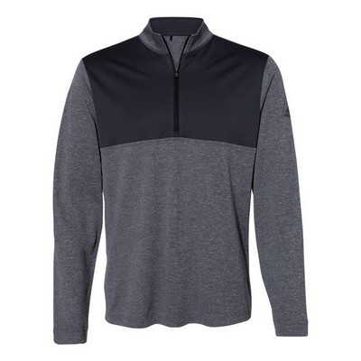 Adidas® Men's Lightweight Quarter Zip Pullover Sweater