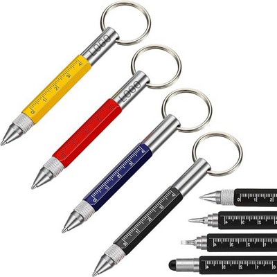 6 In 1 Multitool Tech Tool Pen WithKey Ring