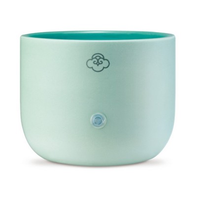 Serene House Sprout Green Ceramic No-Spill Wax Melt Warmer, Mint Green