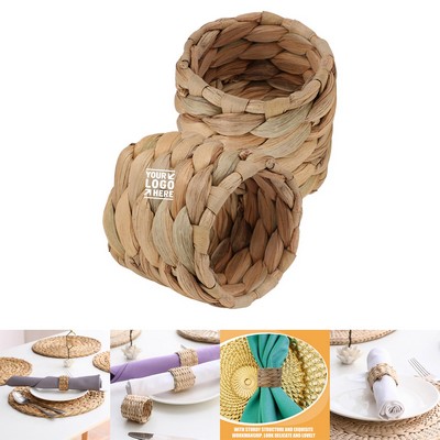 Straw Napkin Ring Holder