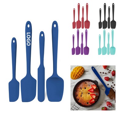 Silicone Spatula Set 4 Piece Rubber Spatulas