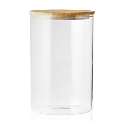 Store N Go Glass Storage Jars with Bamboo Lids 37 oz