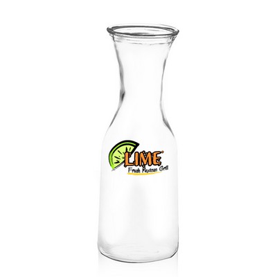 Clear Glass Carafes 34 oz