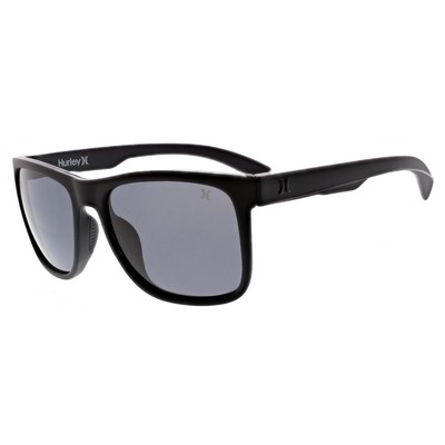 Hurley® Men's Matte Black Polarized New Schoolers Sunglasses