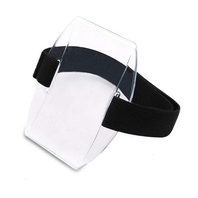 Velcro Strap Armband ID Card Holder