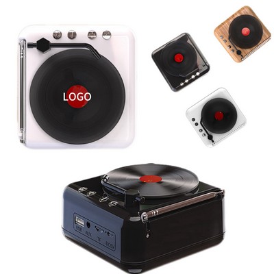 Retro Record Player Bluetooth Speaker