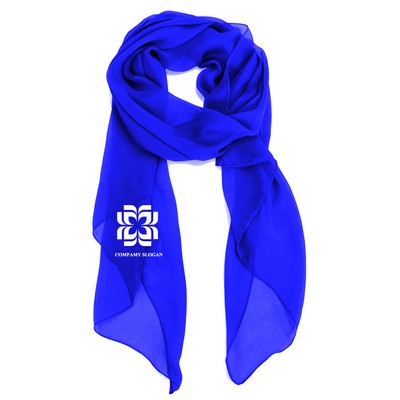 Sublimated Polyester Chiffon Scarf