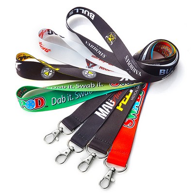 3/4" Polyester Custom Printed Lanyard