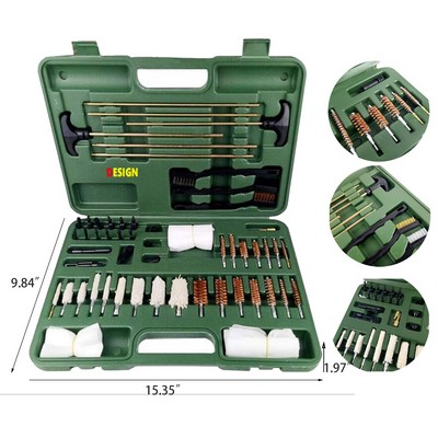 Army Green Blow molding Box New Copper Brush Set Pipe Dredging Copper Pipe Wire Brush Full Set