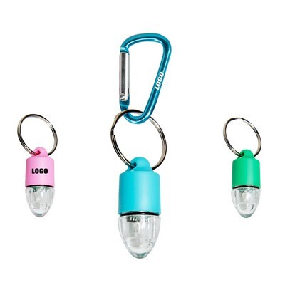 Bullet Shaped LED Safety Light With Carabiner