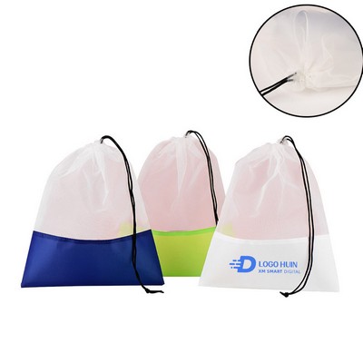 Transparent RPET Shopping Drawstring Bag