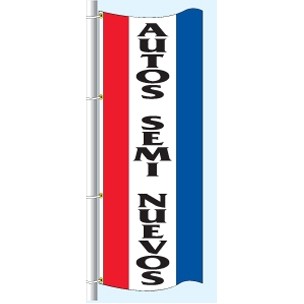 Single Faced Stock Message Free Flying Drape Flag (Autos Semi Nuevos)