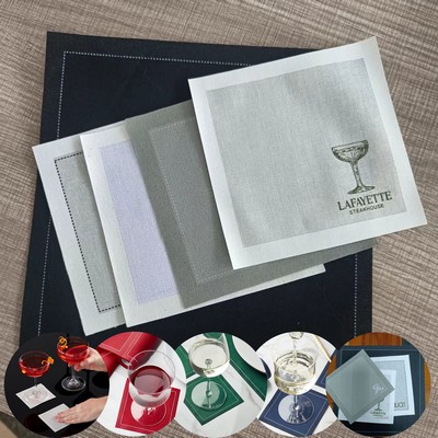 Elegant Reusable Cocktail Napkins, Durable And Customizable