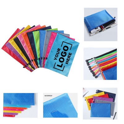 A4 Size Document Holder Zipper Organizer Pouch