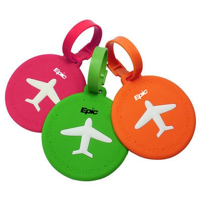 Round Soft Luggage Tag for Travel