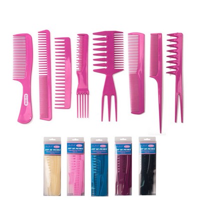 8pcs Professional Hair Styling Comb Set