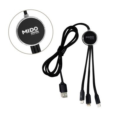 LED Light-Up 3-in-1 Charging Cable