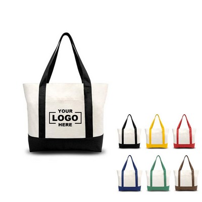 Canvas Tote Bag with Pocket